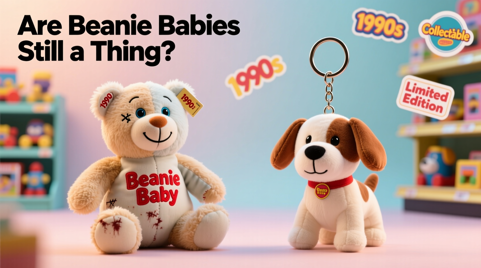dog plush keychain vs beanie baby are beanie babies even still a thing