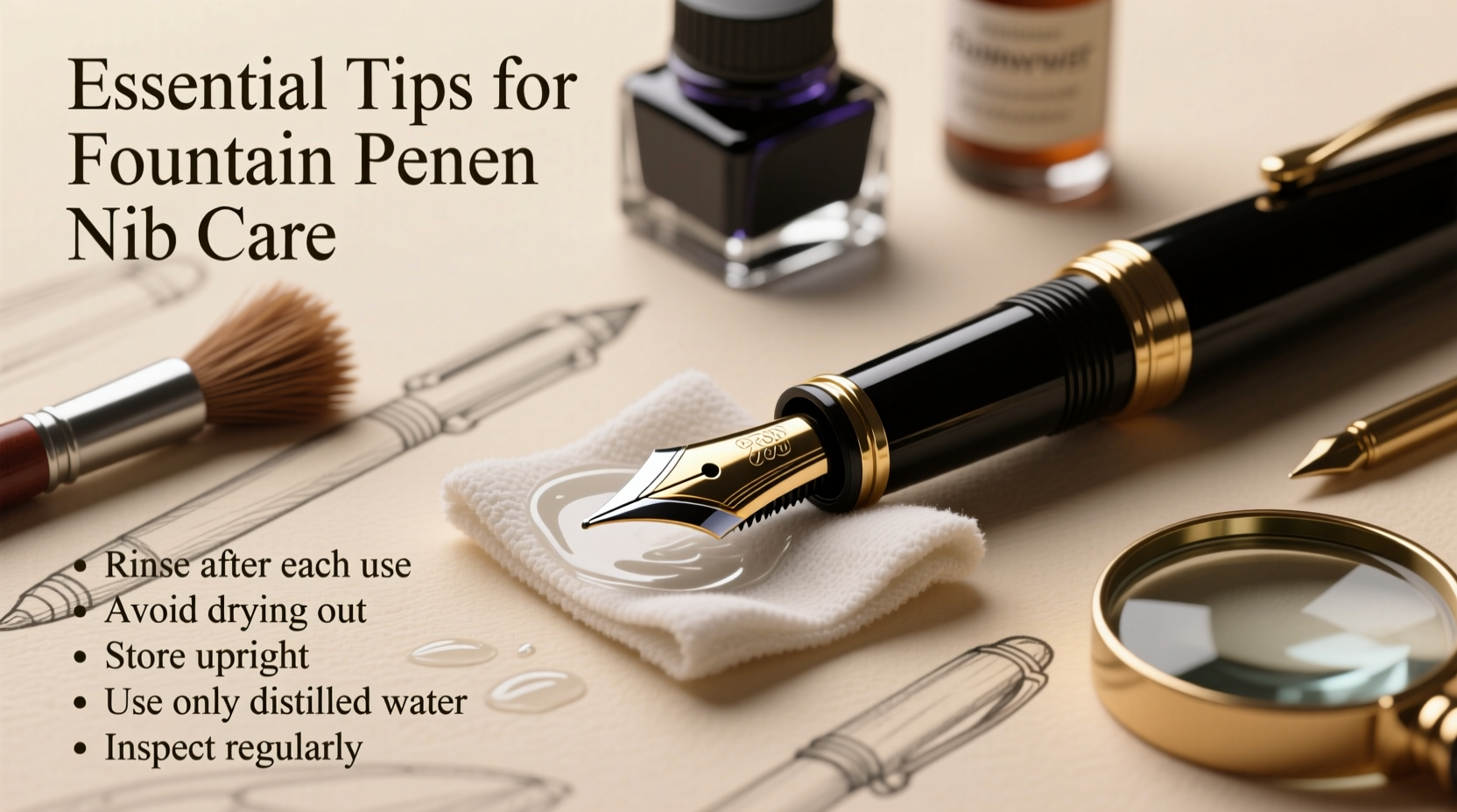 essential tips for how to care for a fountain pen nib to ensure smooth writing