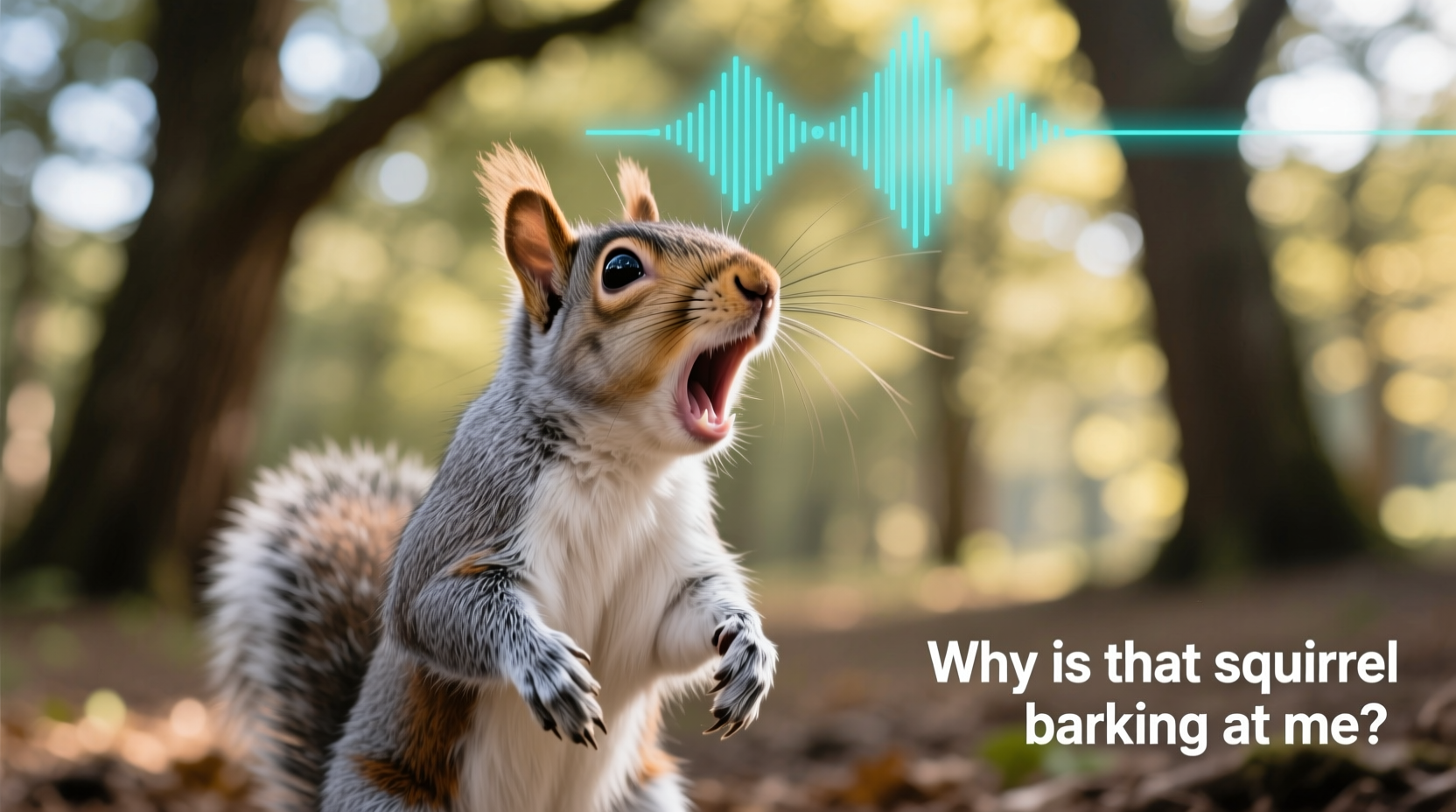 why is that squirrel barking at me understanding squirrel sounds