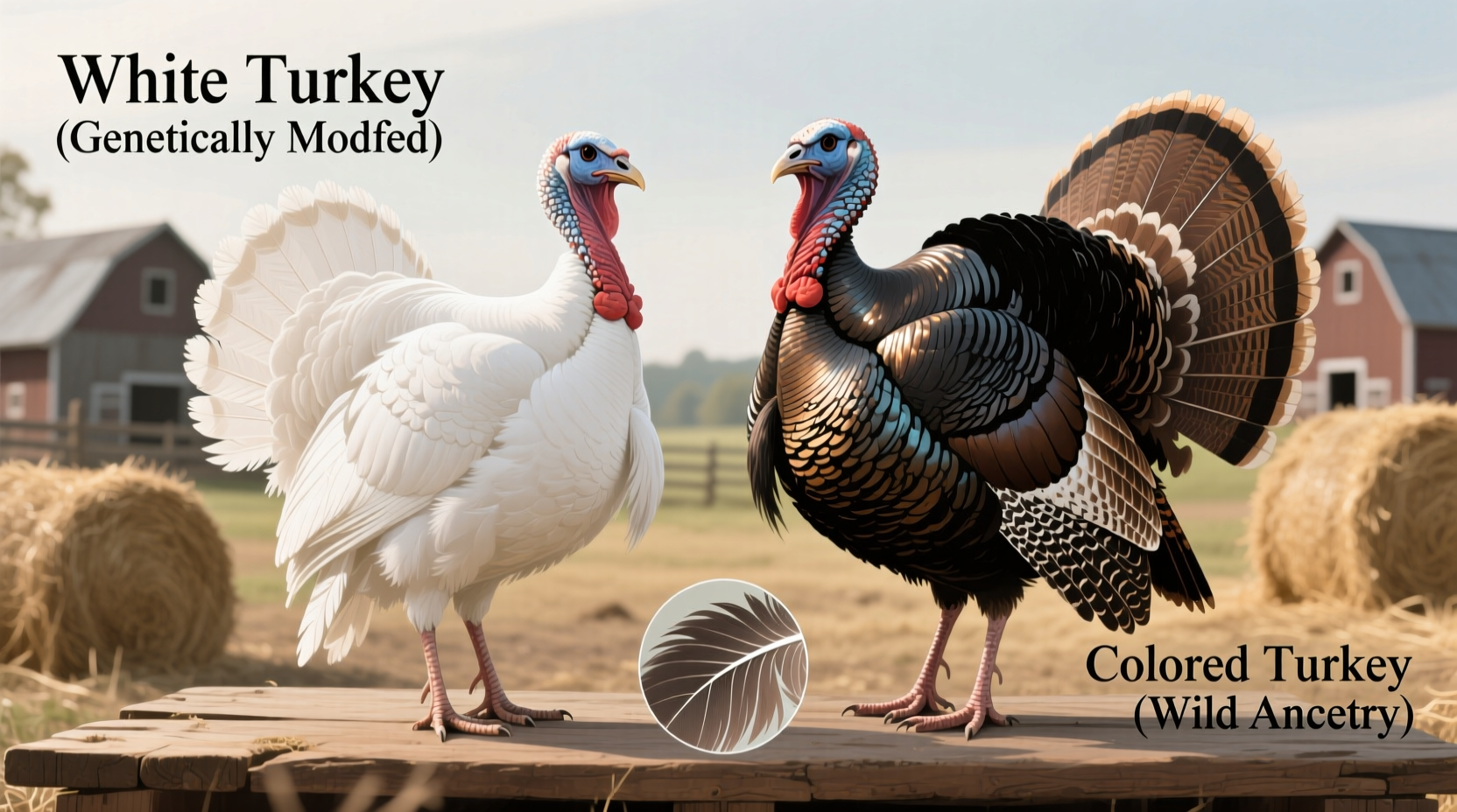 why are some turkeys white exploring color variations