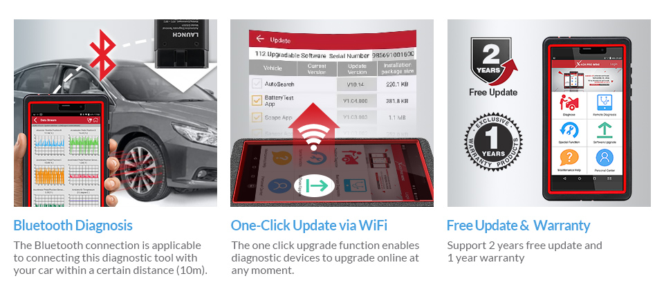 LAUNCH X431 Pro Mini Full System Auto Diagnostic scanner WiFi/BT X-431 Pro X431 Pros Mini Car Scanner 2 Years Free Update