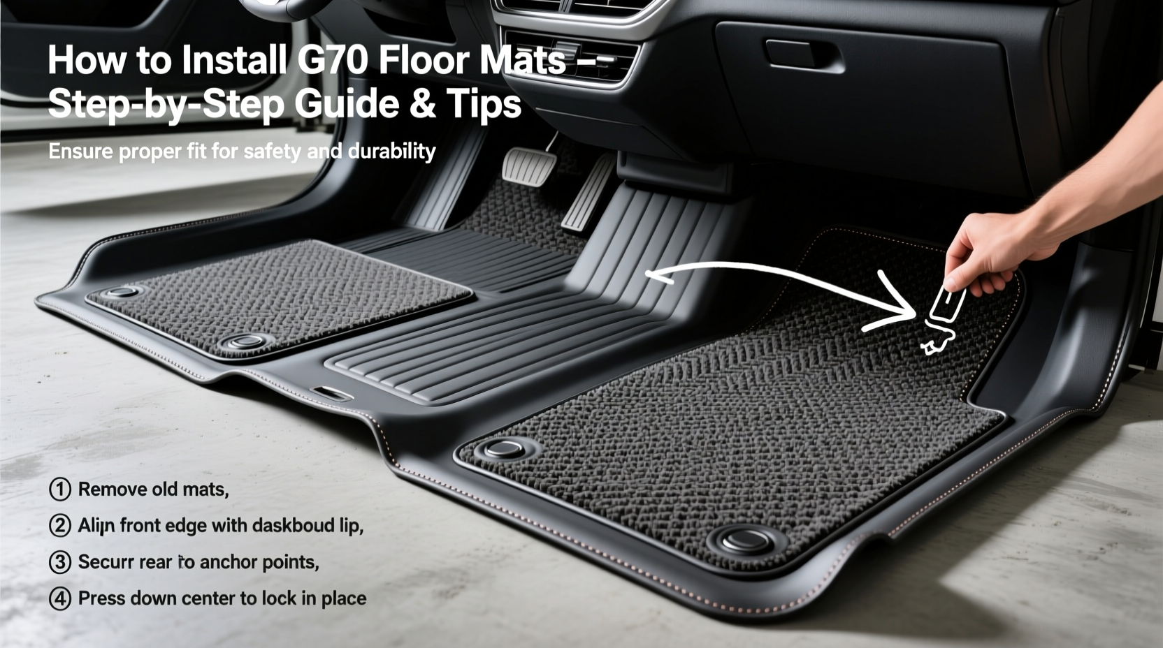 g70 floor mat installation