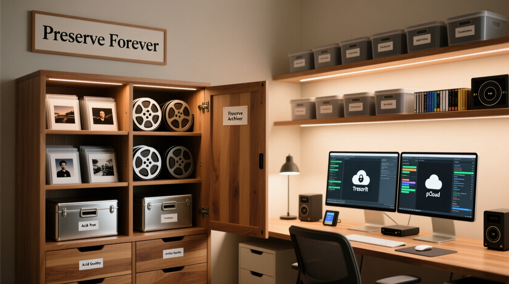 smart and secure ways to store pictures digitally and physically for long term preservation