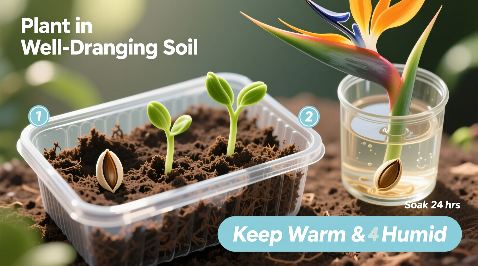 how to germinate bird of paradise seeds