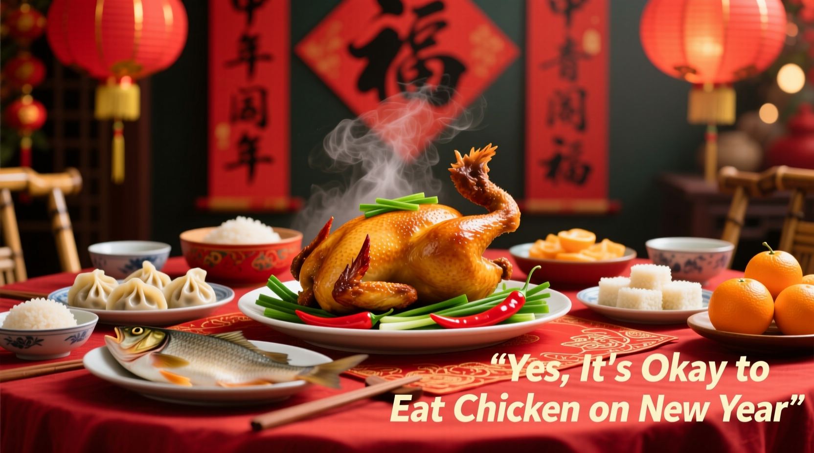 is it okay to eat chicken on new year