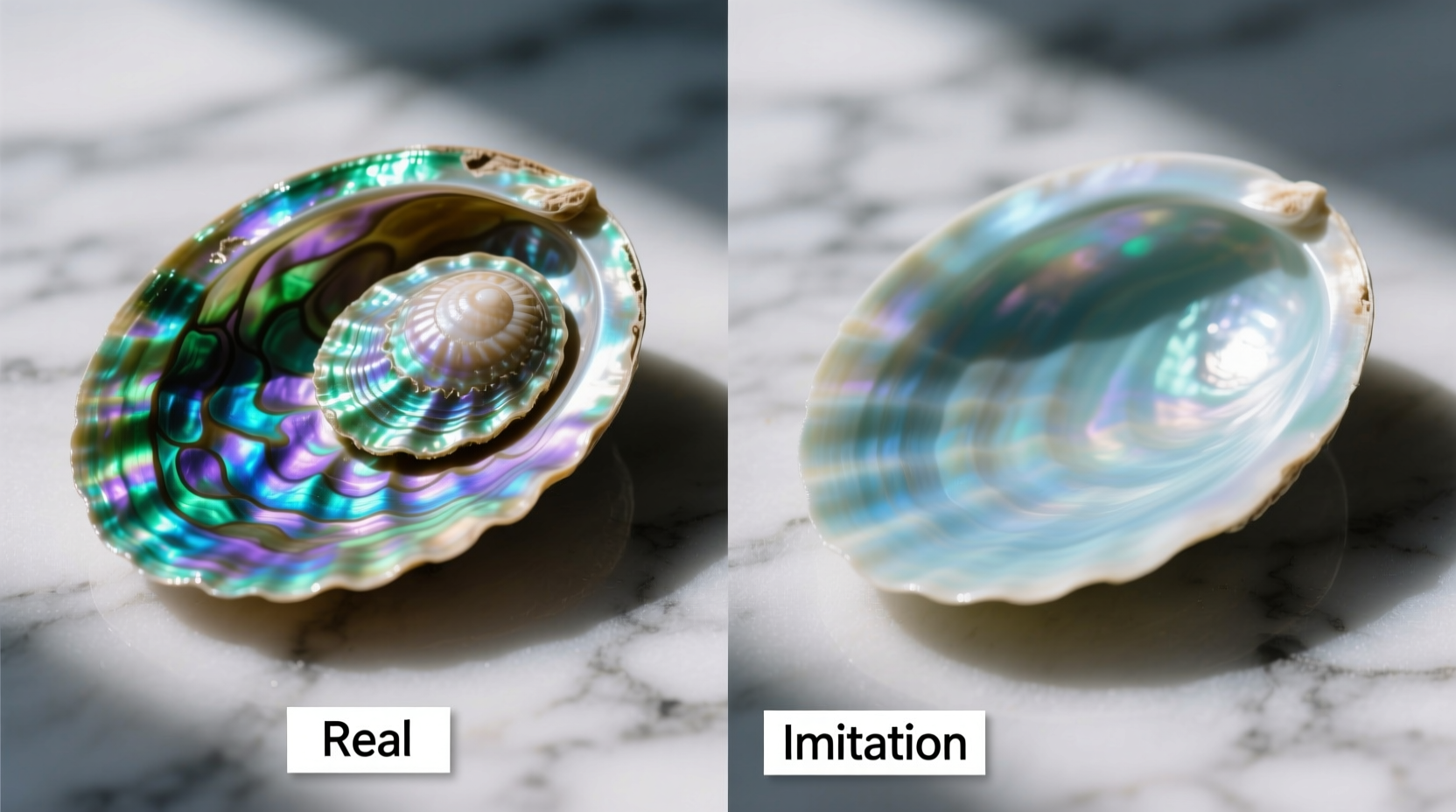 is real abalone shell worth the extra cost or does imitation look just as good