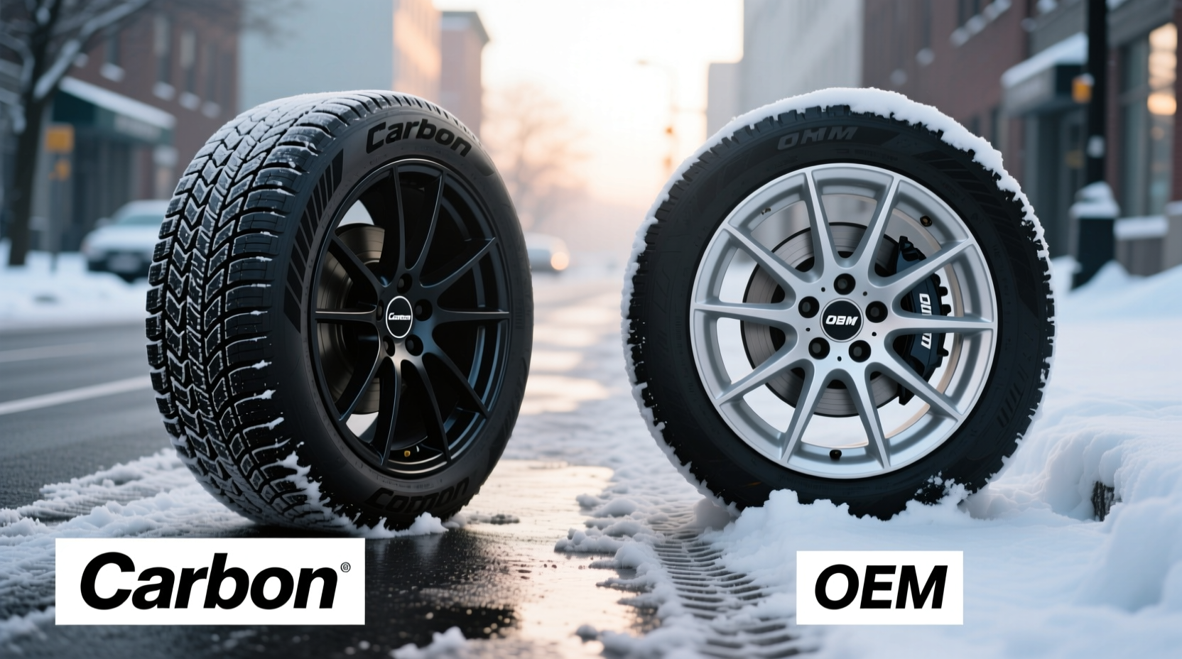 carbon vs oem grip winter