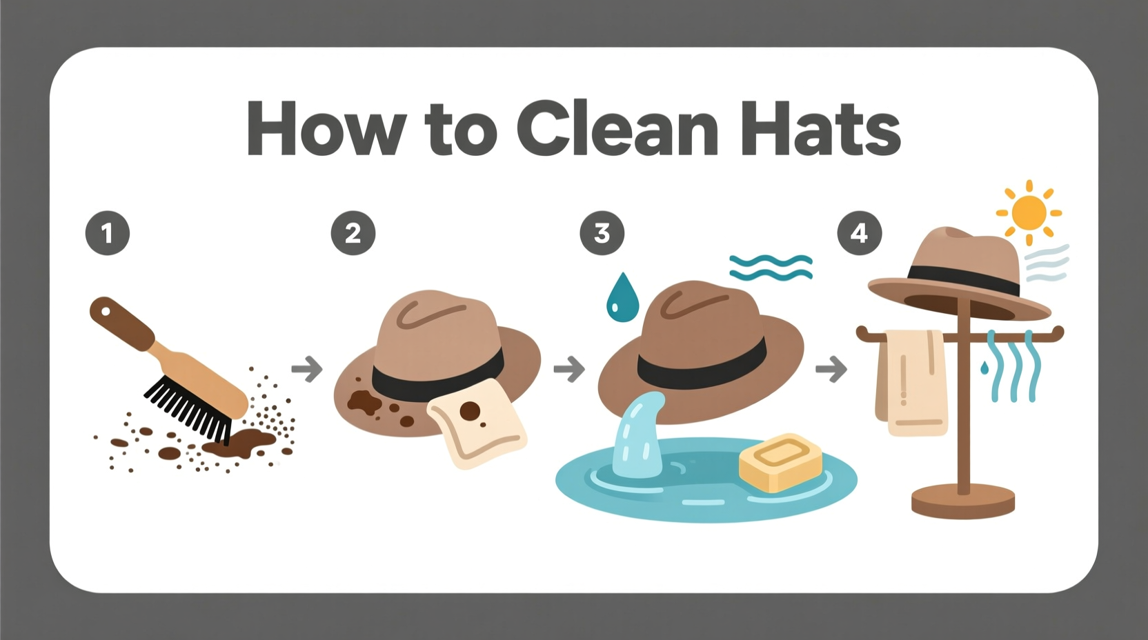 how to clean hats