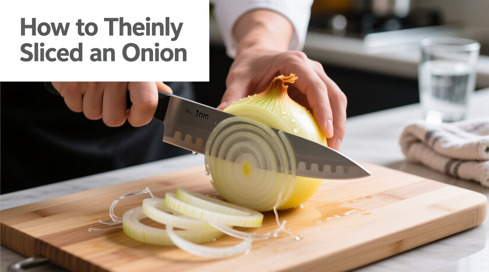 how do you thinly slice an onion