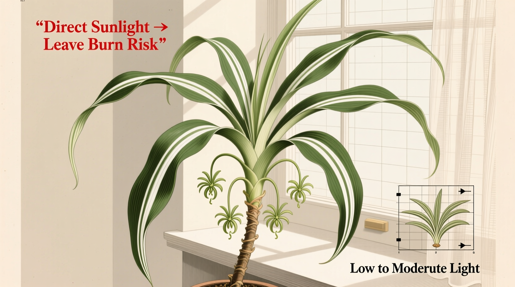 do spider plants need a lot of sunlight