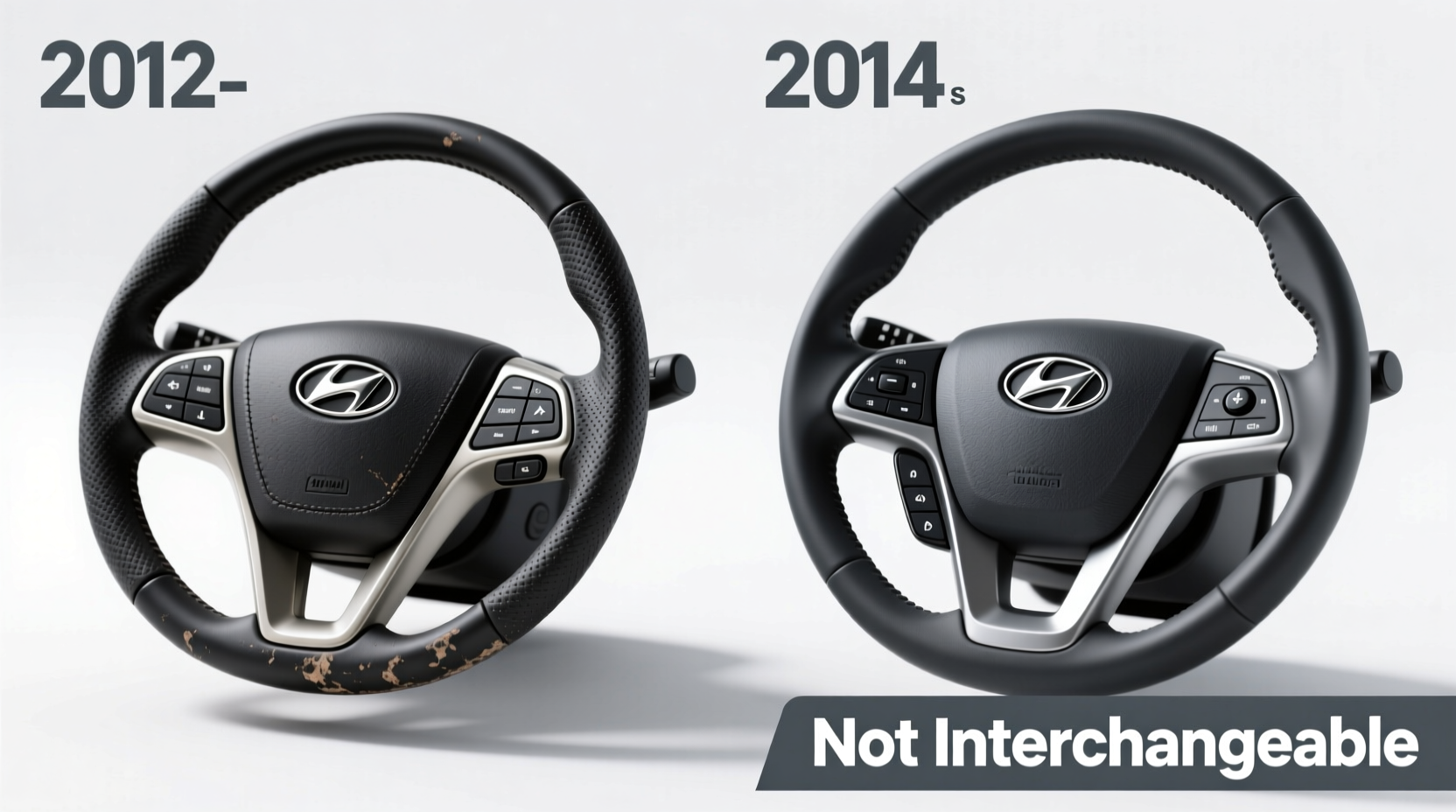 elantra 2012 vs 2014 steering wheel