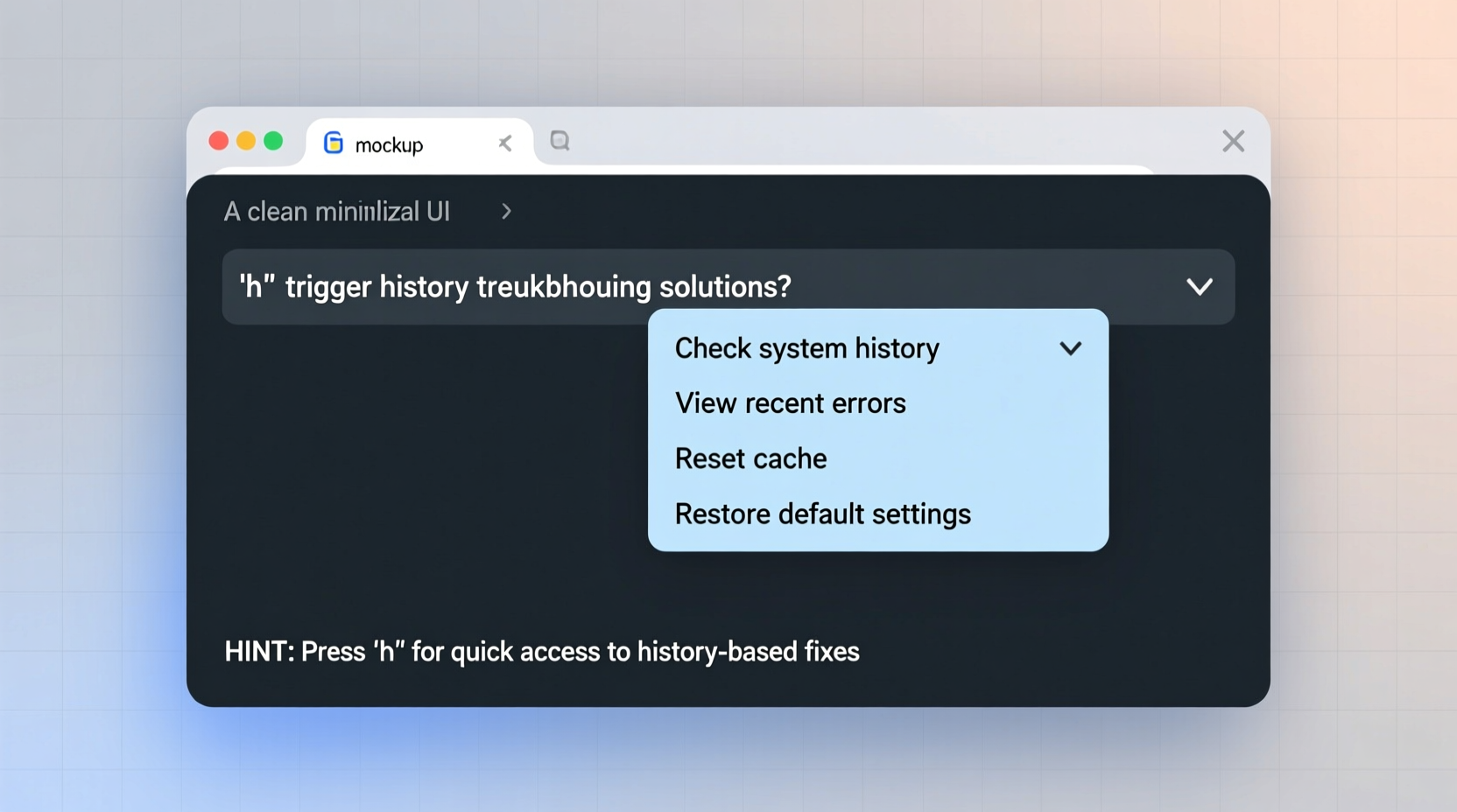 why does typing h open history troubleshooting solutions