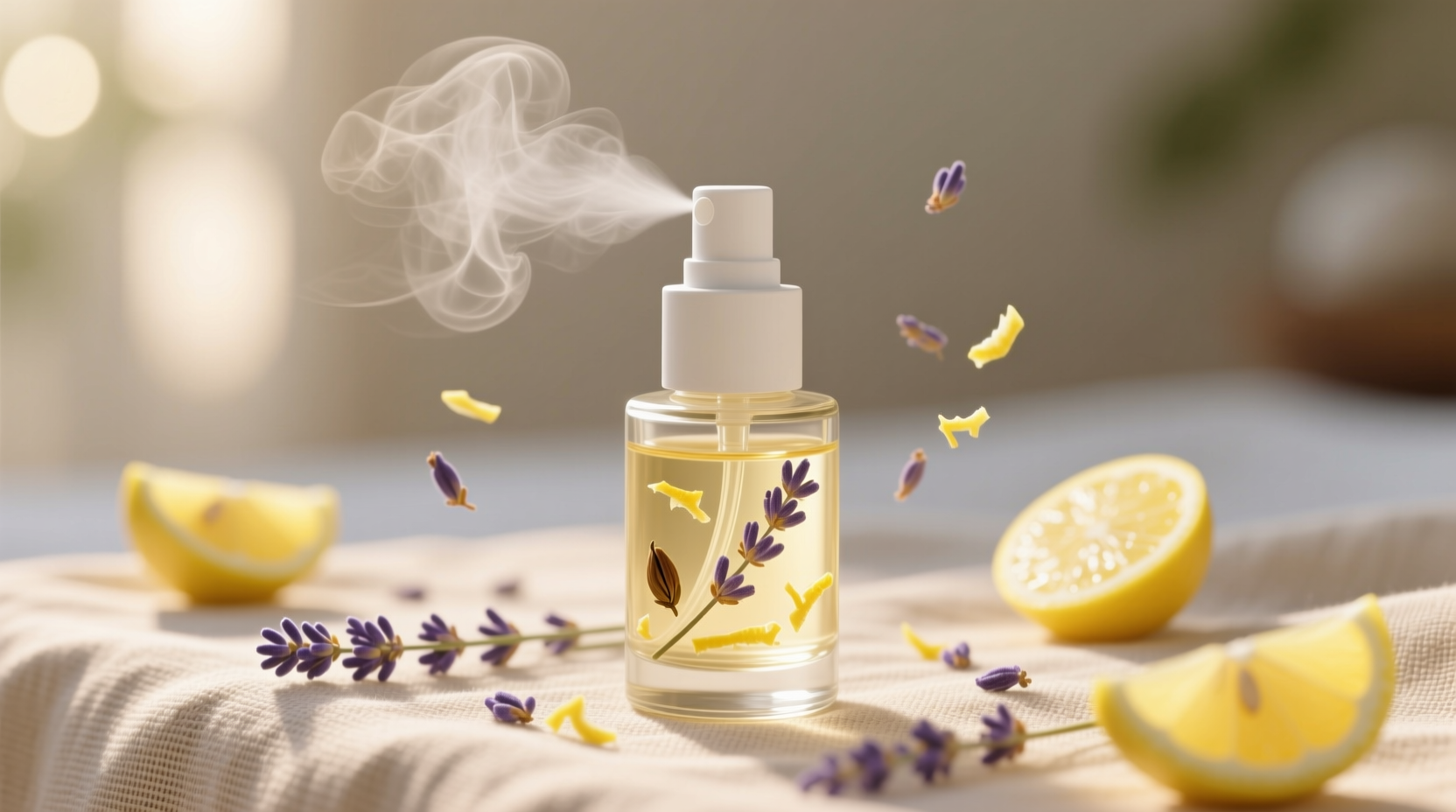 diy lemon lavender fabric freshener spray