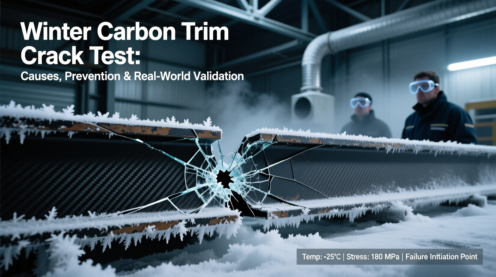 winter carbon trim crack test