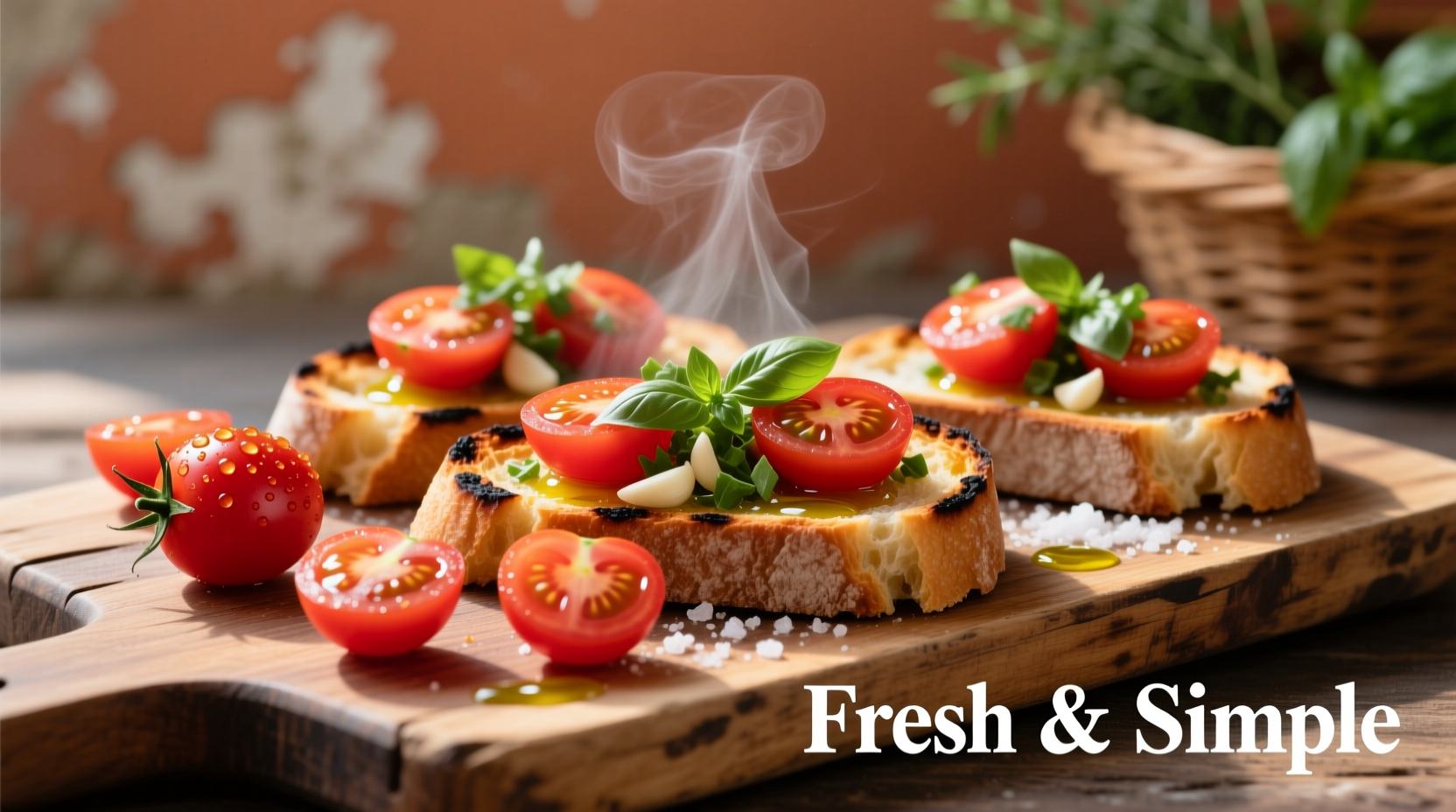 cherry tomato bruschetta