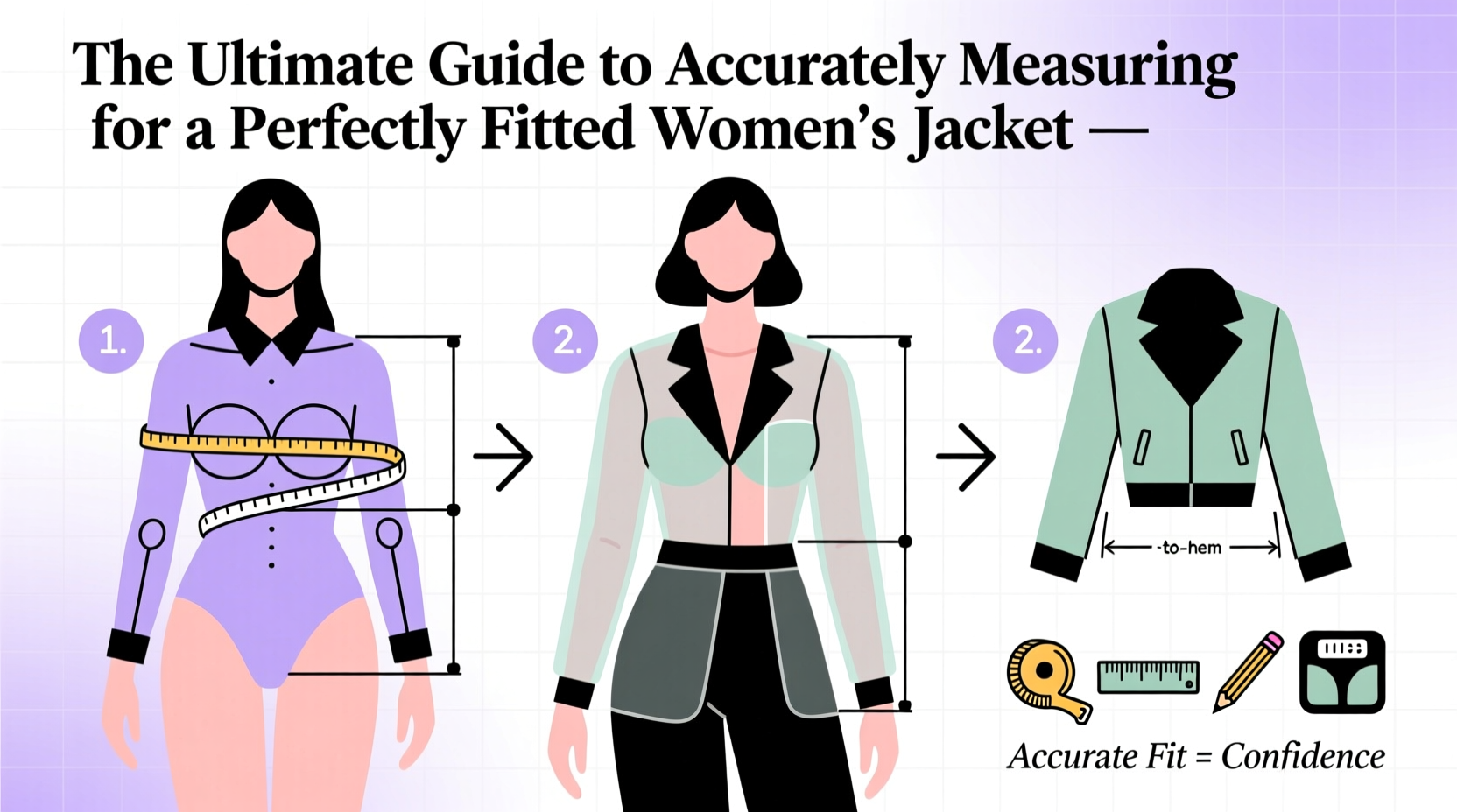the ultimate guide to accurately measuring for a perfectly fitted womens jacket