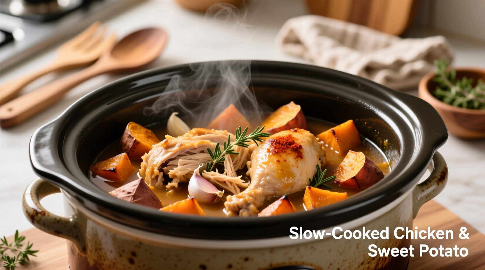 chicken sweet potato crock pot