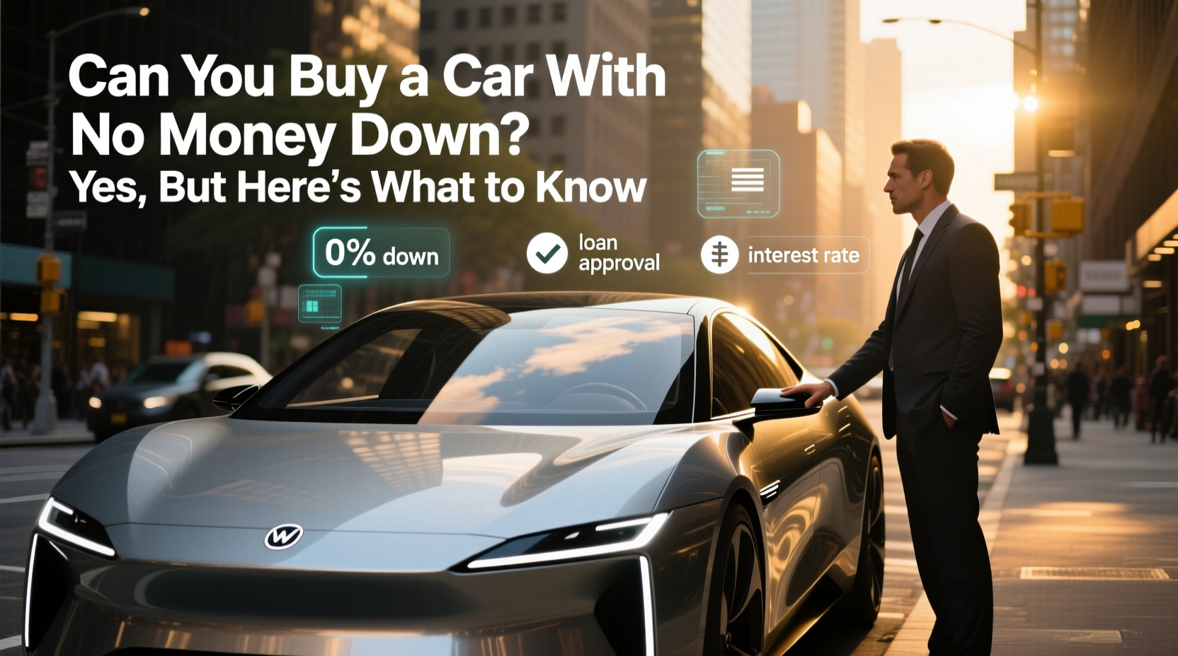 can you buy a car with no money down