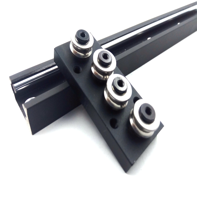 High-speed Mute Built-in Dual-axis Guide SGR20 SGB20-3/4/5 Wheel Linear Rail Block Bearing Nylon Cage Steel Cage OEM or YWS