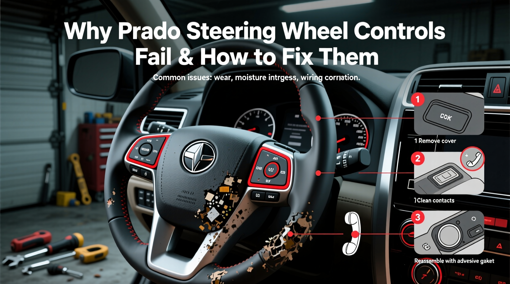 Why Prado Steering Wheel Controls Fail & How to Fix Them