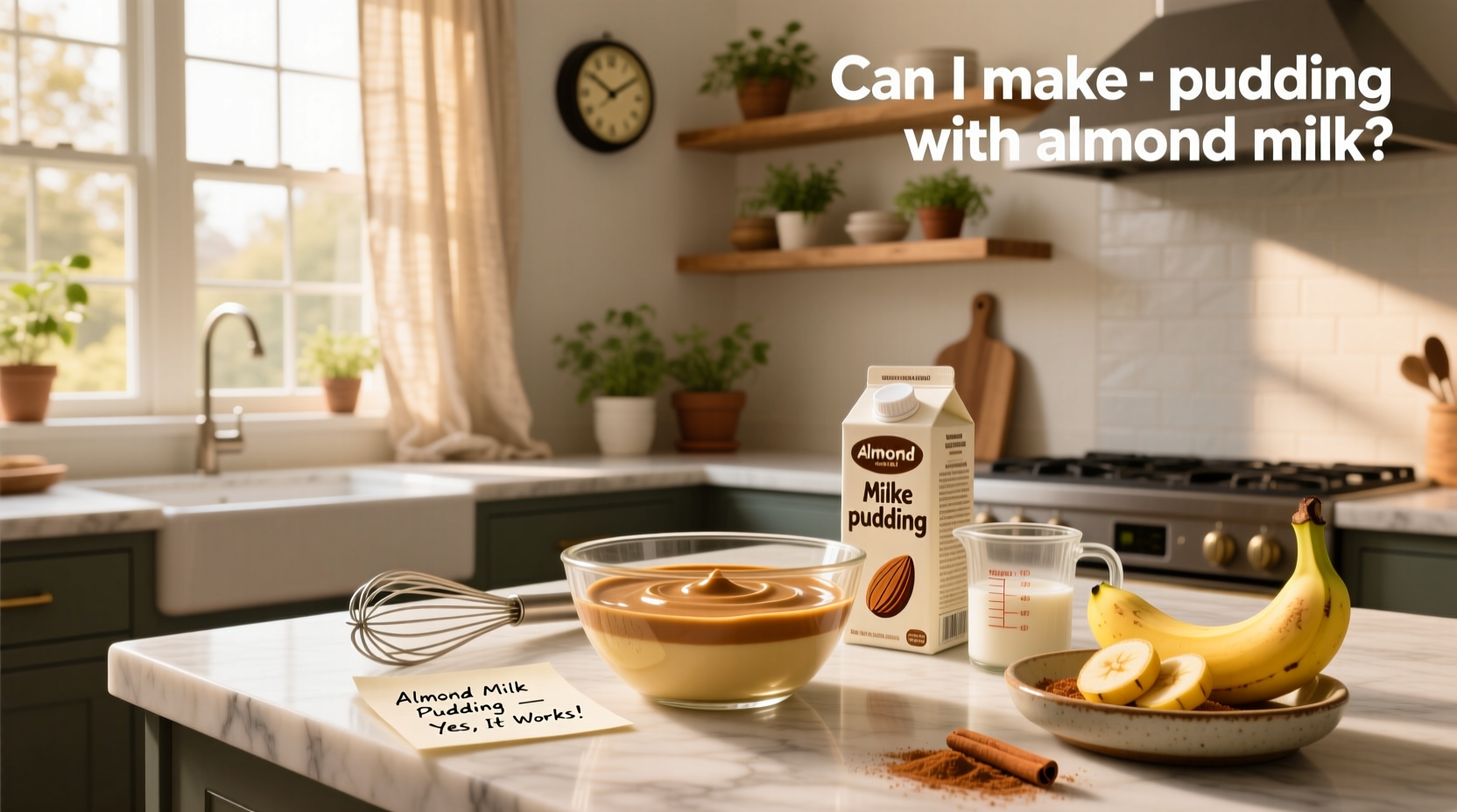 can i make pudding with almond milk