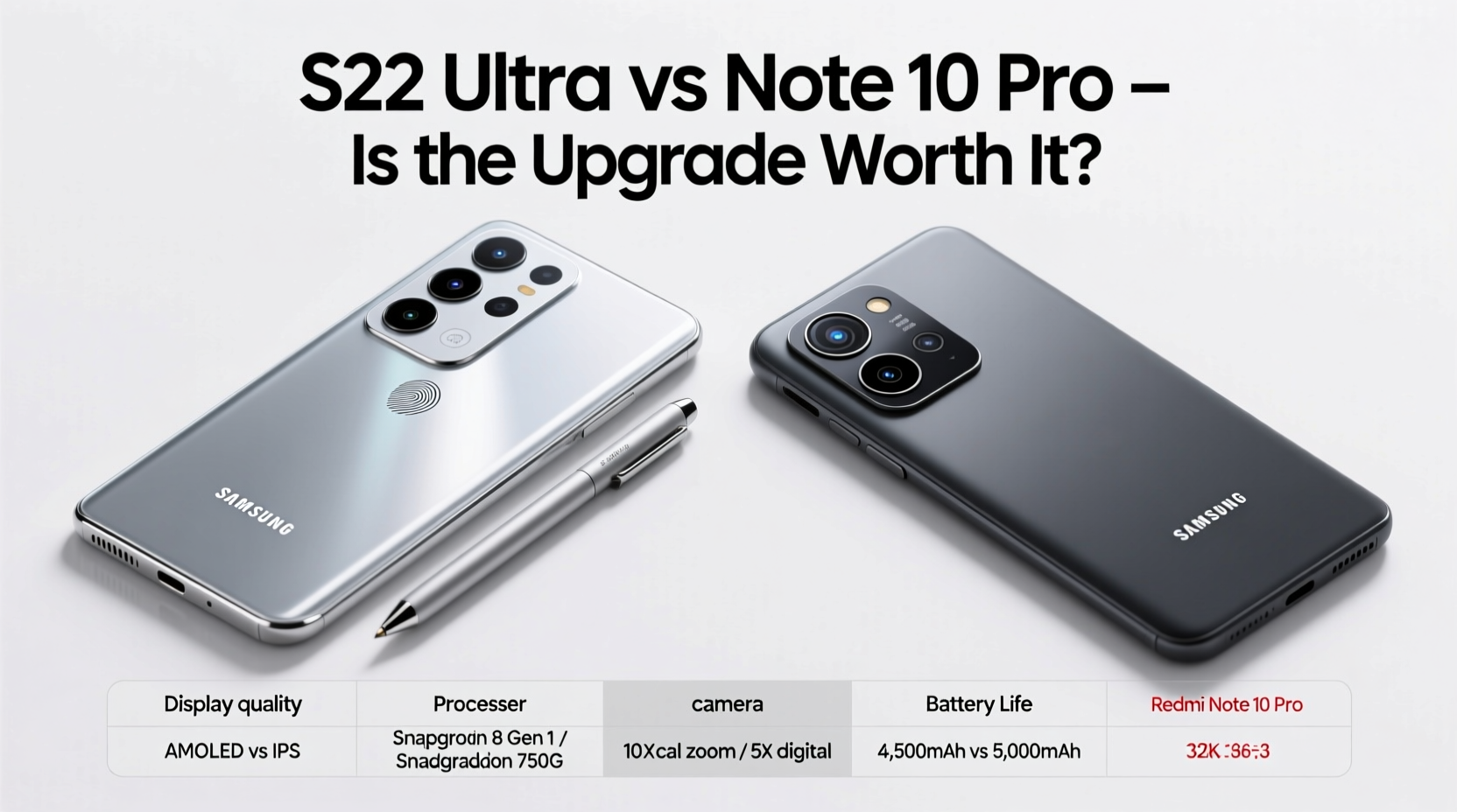 is the samsung s22 ultra worth the upgrade from a redmi note 10 pro