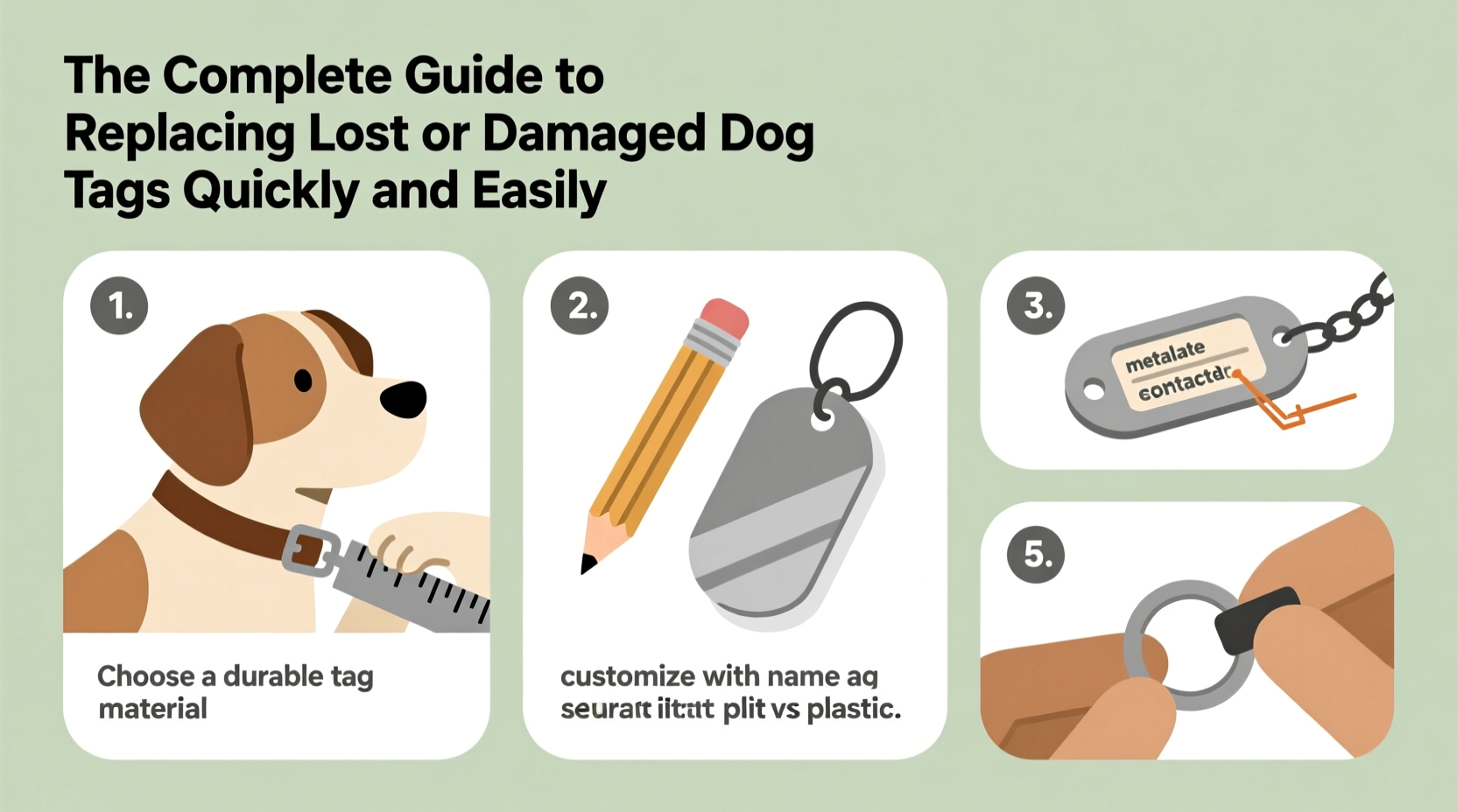 the complete guide to replacing lost or damaged dog tags quickly and easily