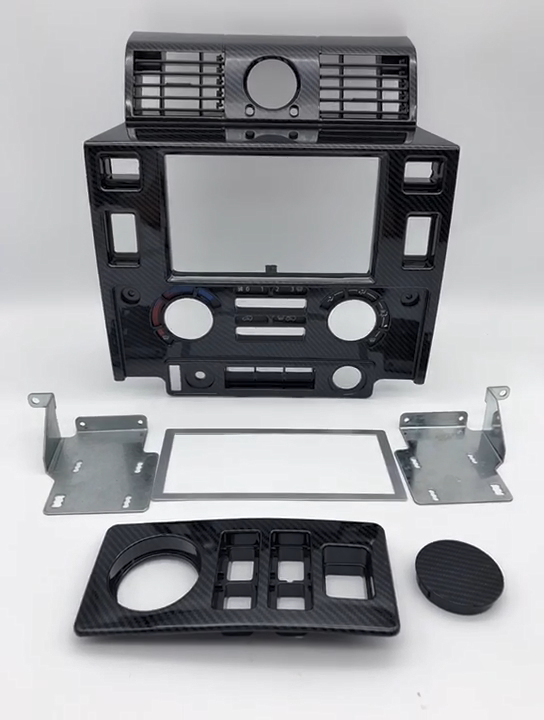 Pannello Decorativo In Fibra Di Carbonio Per Land Rover Defender 2020-2024 - Console Centrale - Foto 8