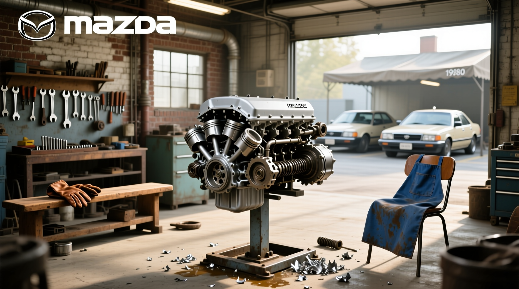 What engine does a Mazda B2000 have and how to replace it?