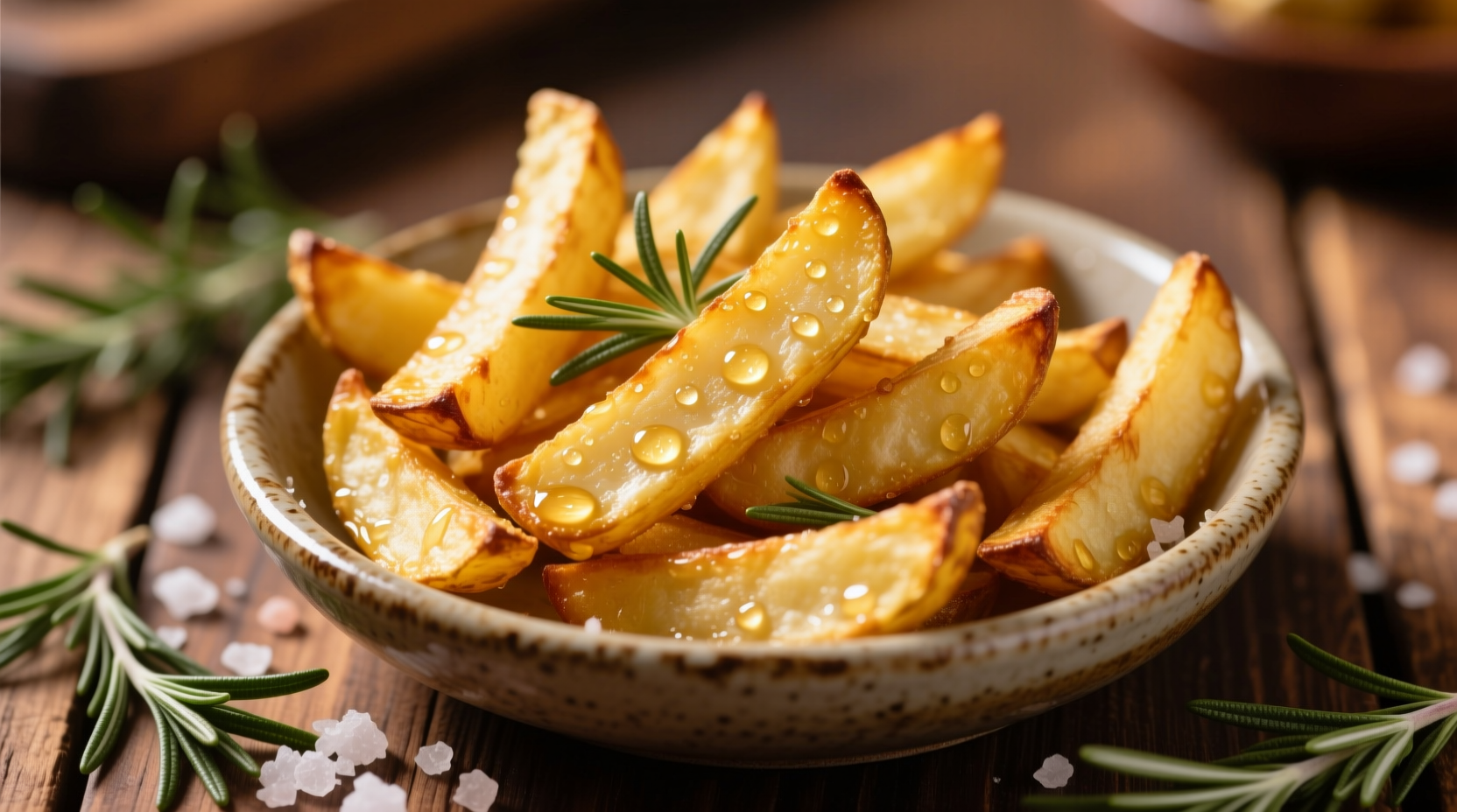 homemade potato fries baked