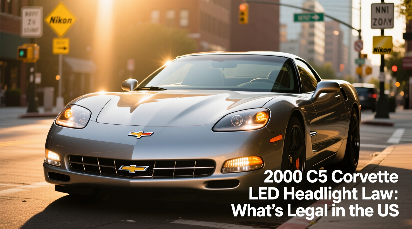 2000 c5 corvette led headlight law