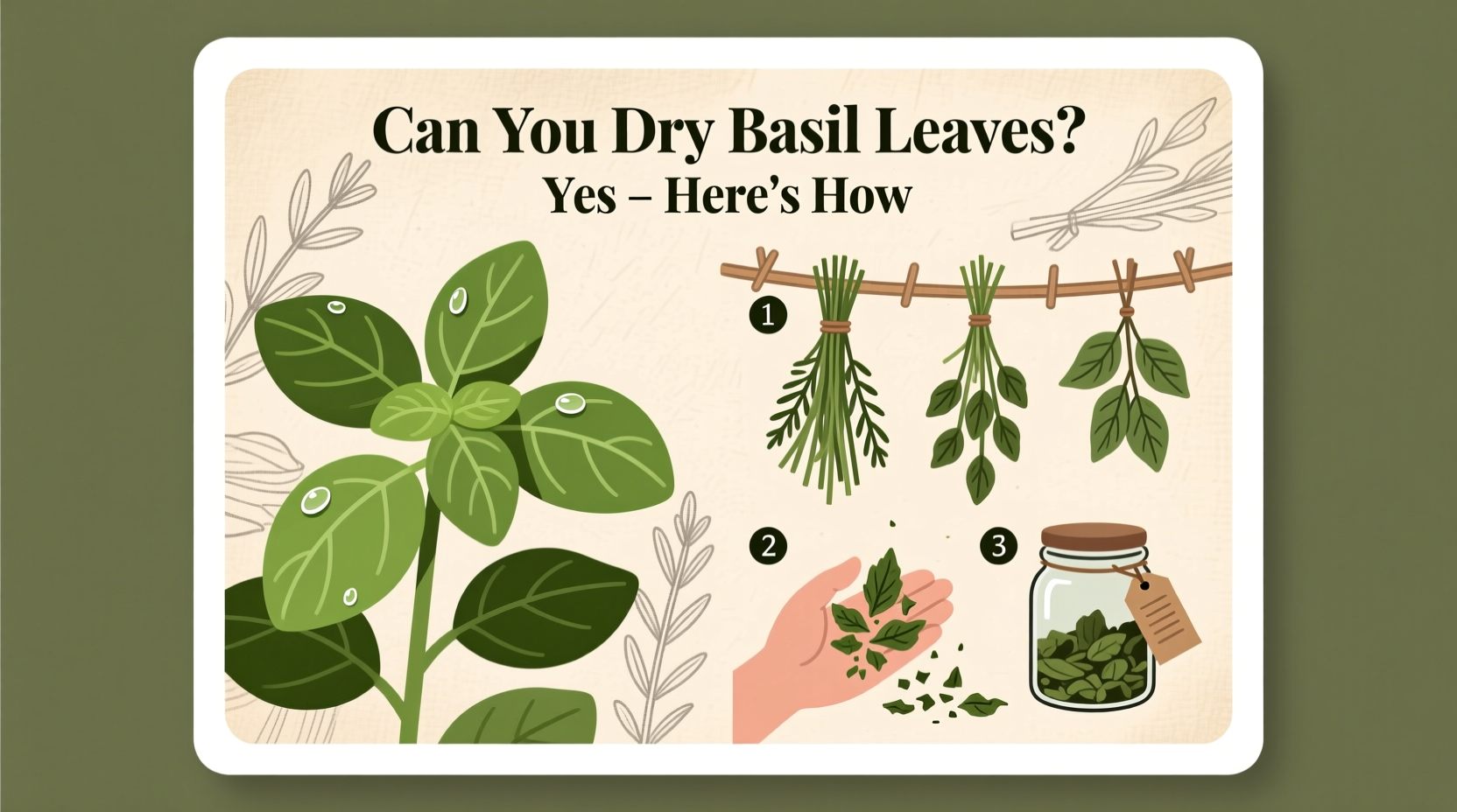 Can You Dry Basil Leaves? Yes – Here's How