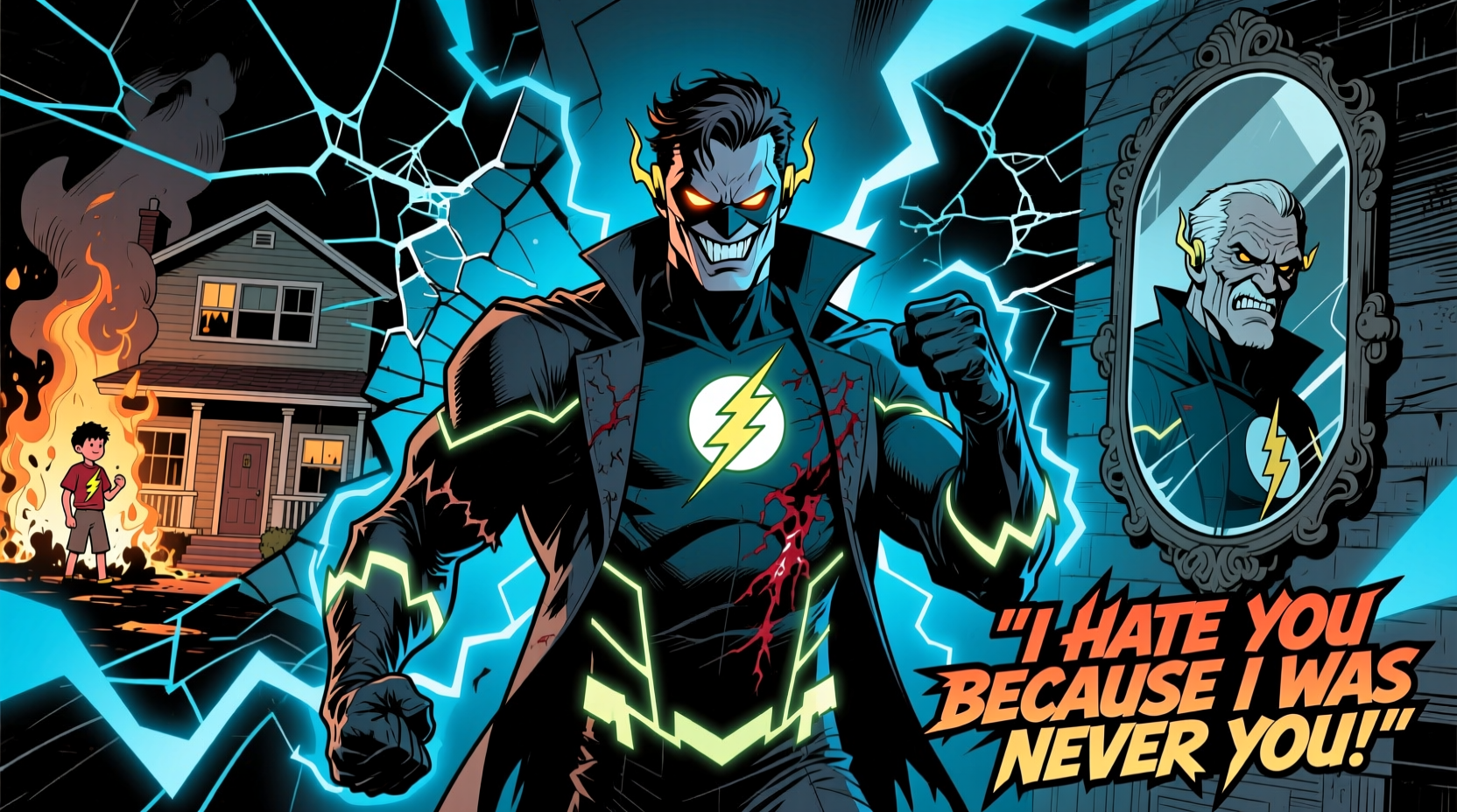 why does reverse flash hate flash eobard thawnes motivations