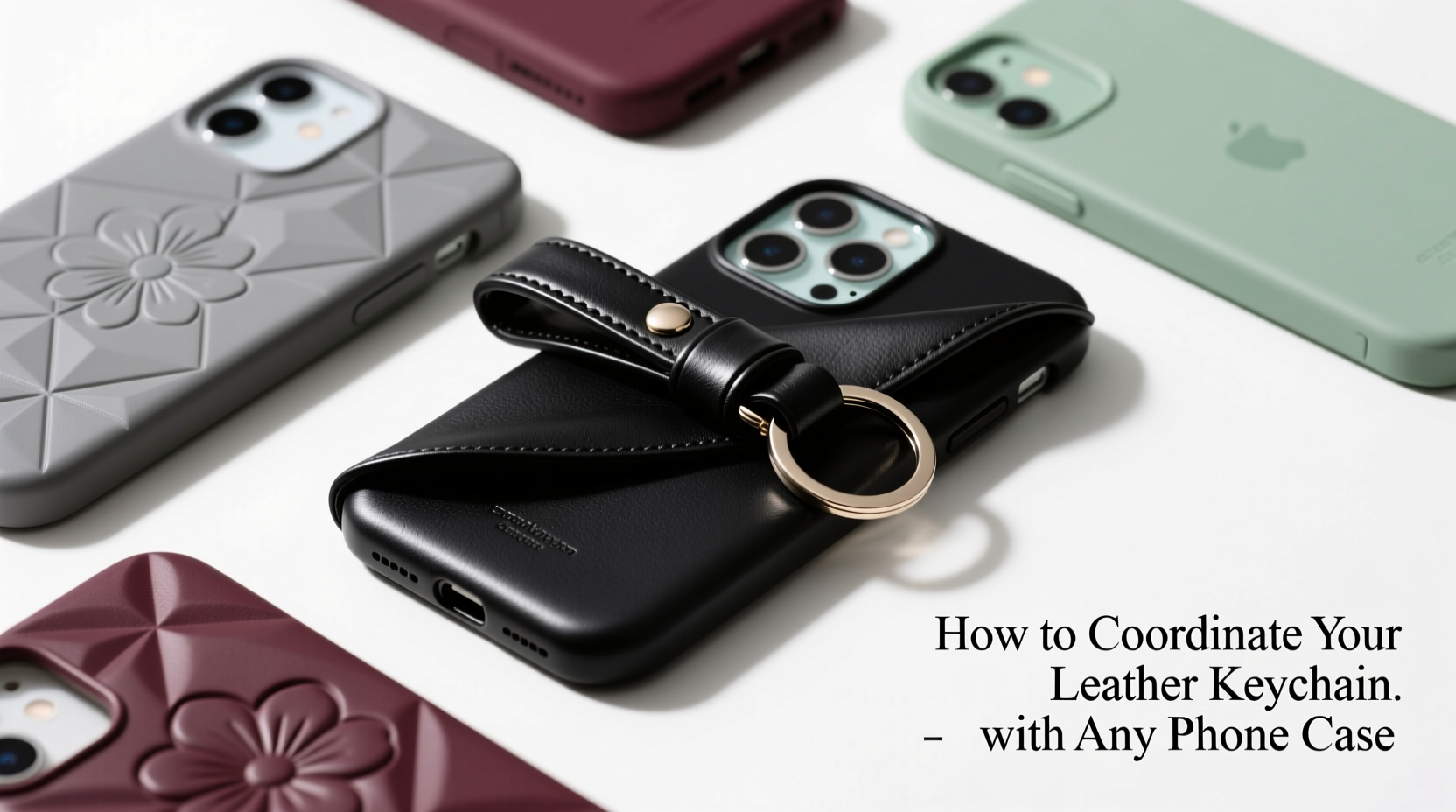 stylish pairings how to coordinate your leather keychain with any phone case