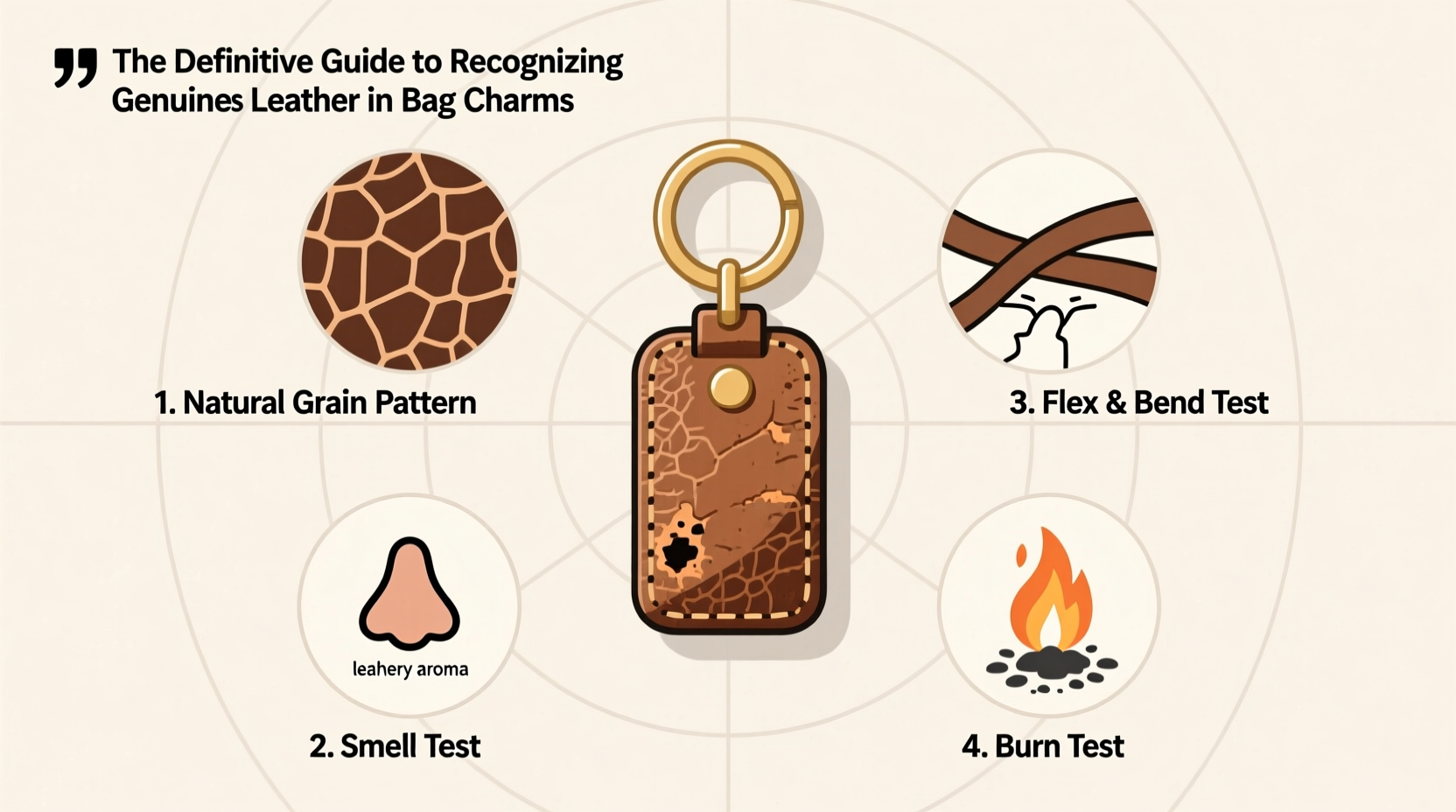 the definitive guide to recognizing genuine leather in bag charms