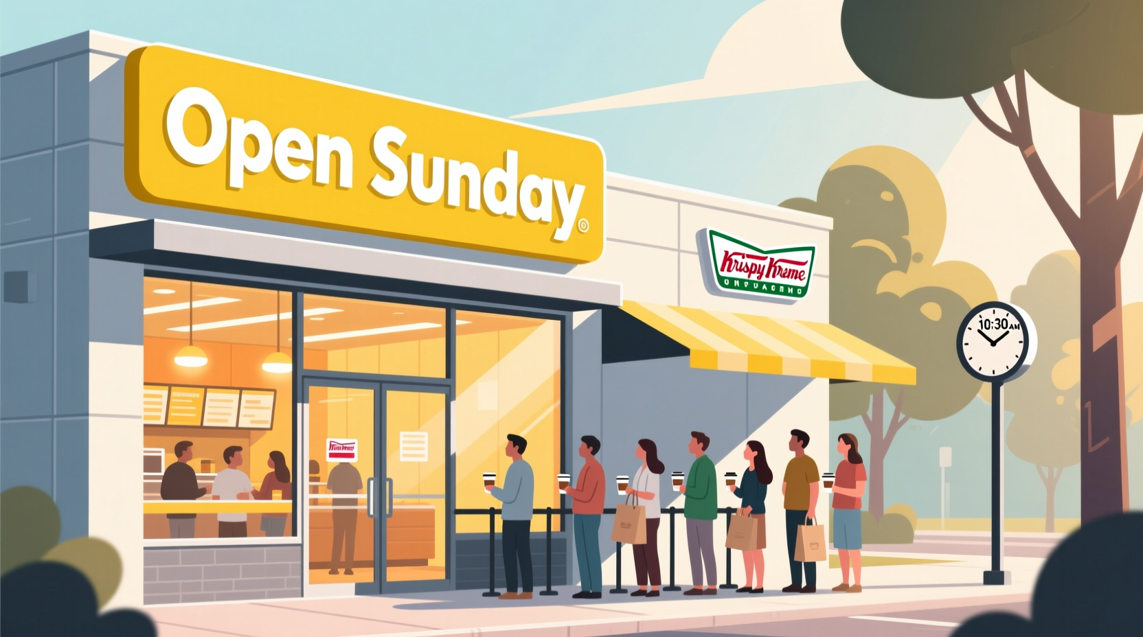 is krispy kreme open on sundays
