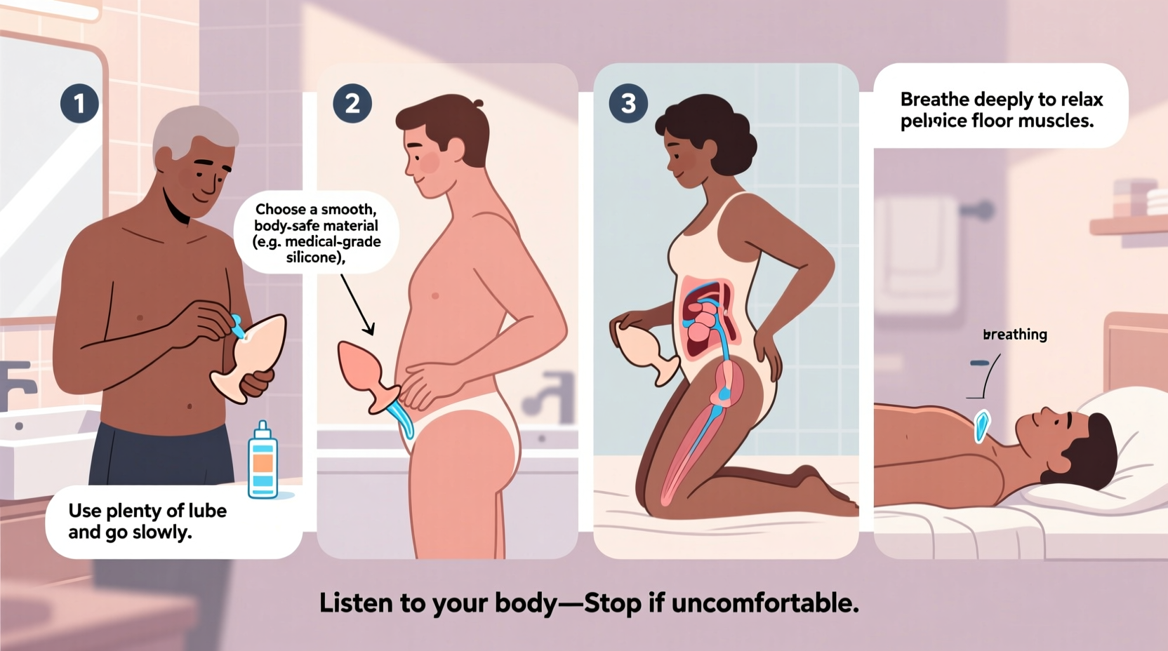 a complete beginners guide on how to put in a butt plug safely and comfortably