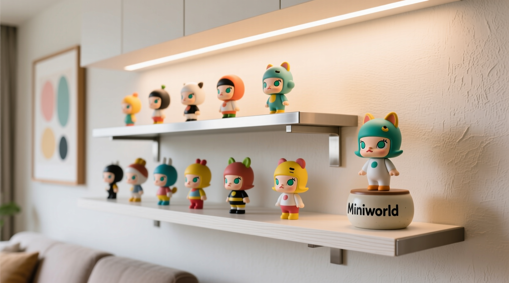 stylish and practical tips for displaying miniso blind box figures as unique home decor