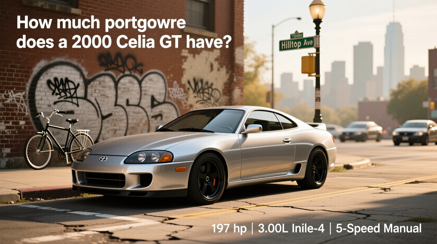 Side view of a 2000 Toyota Celica GT showing its sleek profile