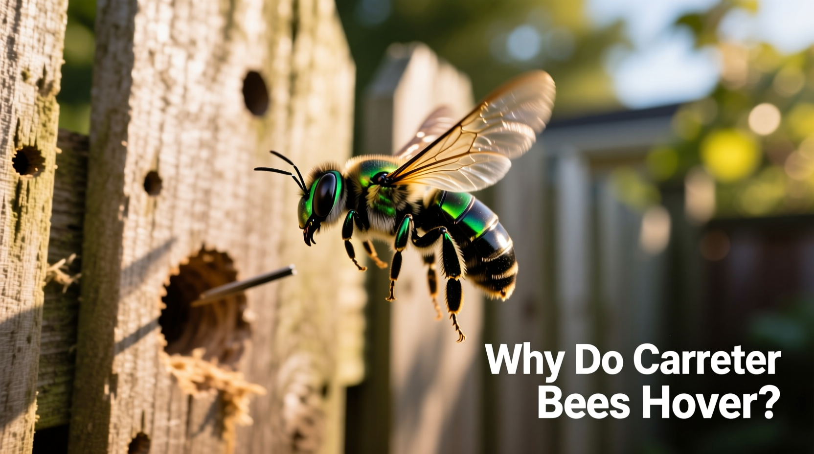 why do carpenter bees hover understanding their behavior