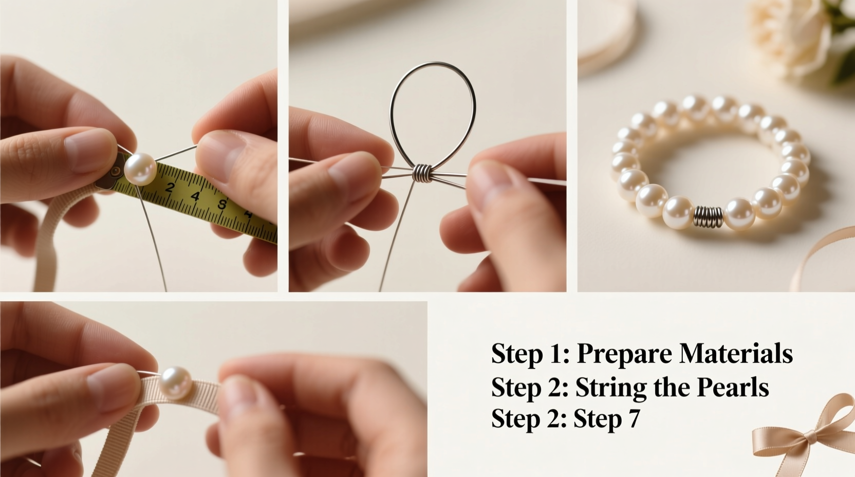 step by step guide to crafting beautiful imitation pearl scrunchies at home