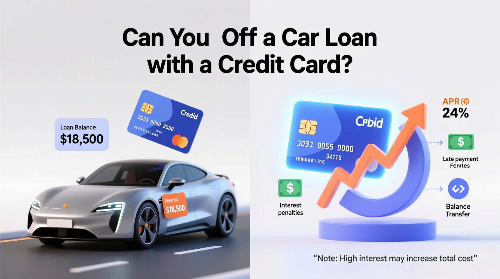 can you payoff a car loan with a credit card