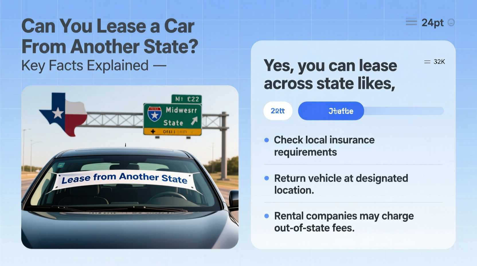can i lease a car from a different state
