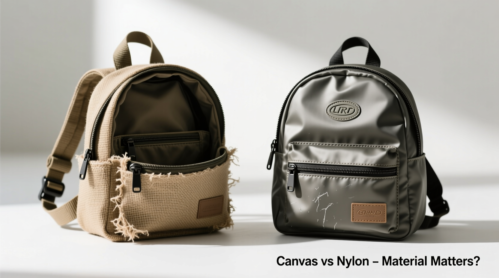 canvas vs nylon mini backpack does the material really matter for durability