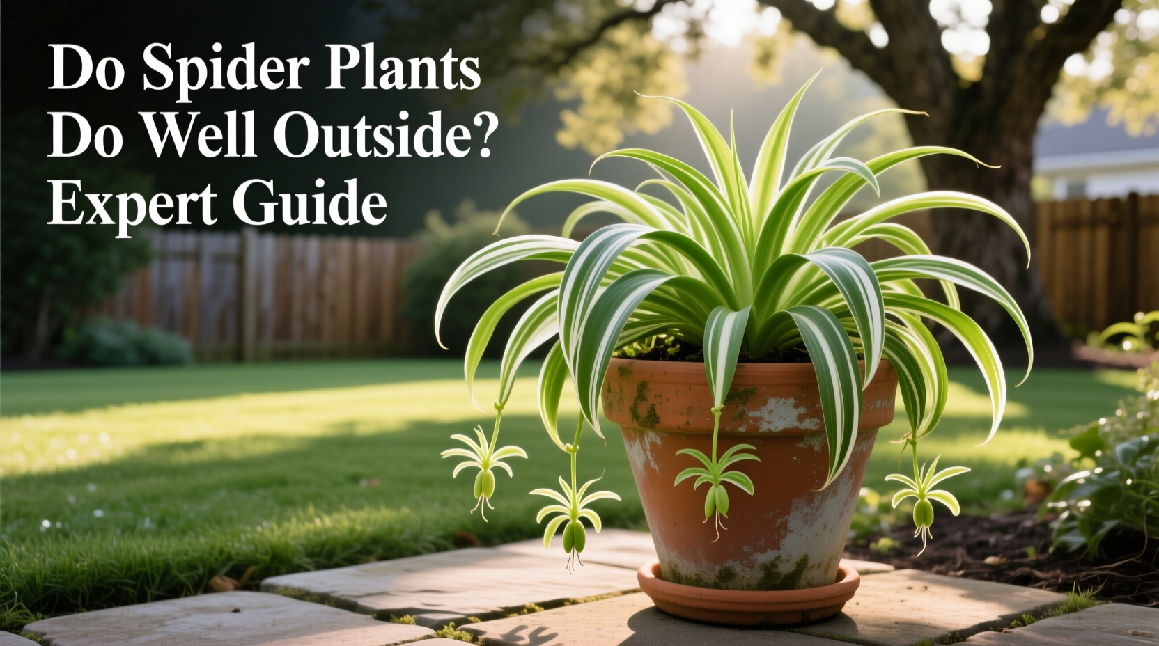 do spider plants do well outside