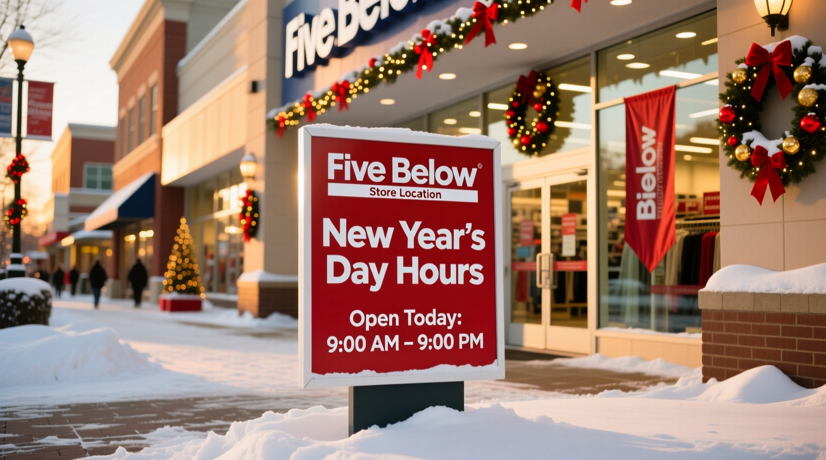 is five below open on new years day