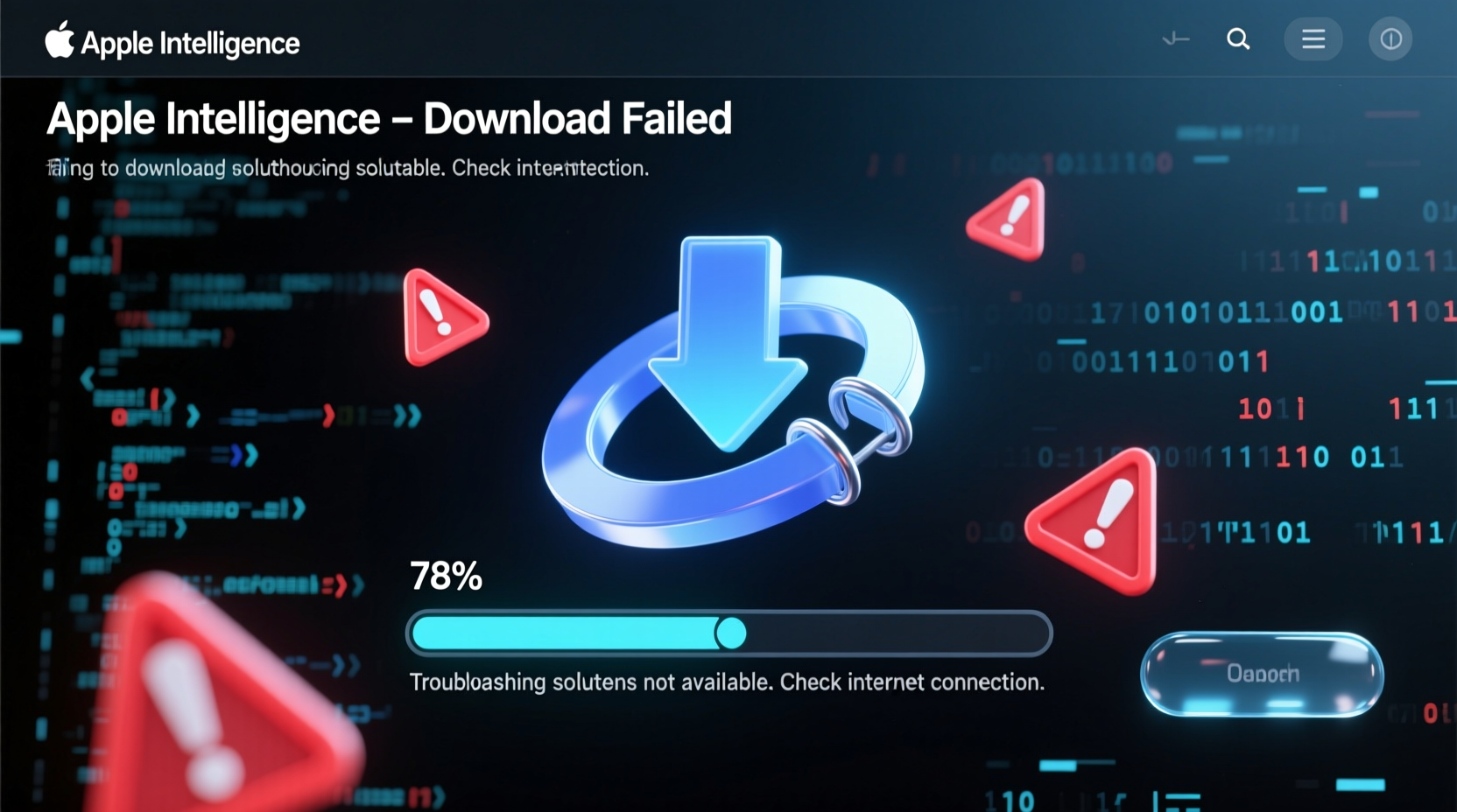 apple intelligence not downloading troubleshooting solutions