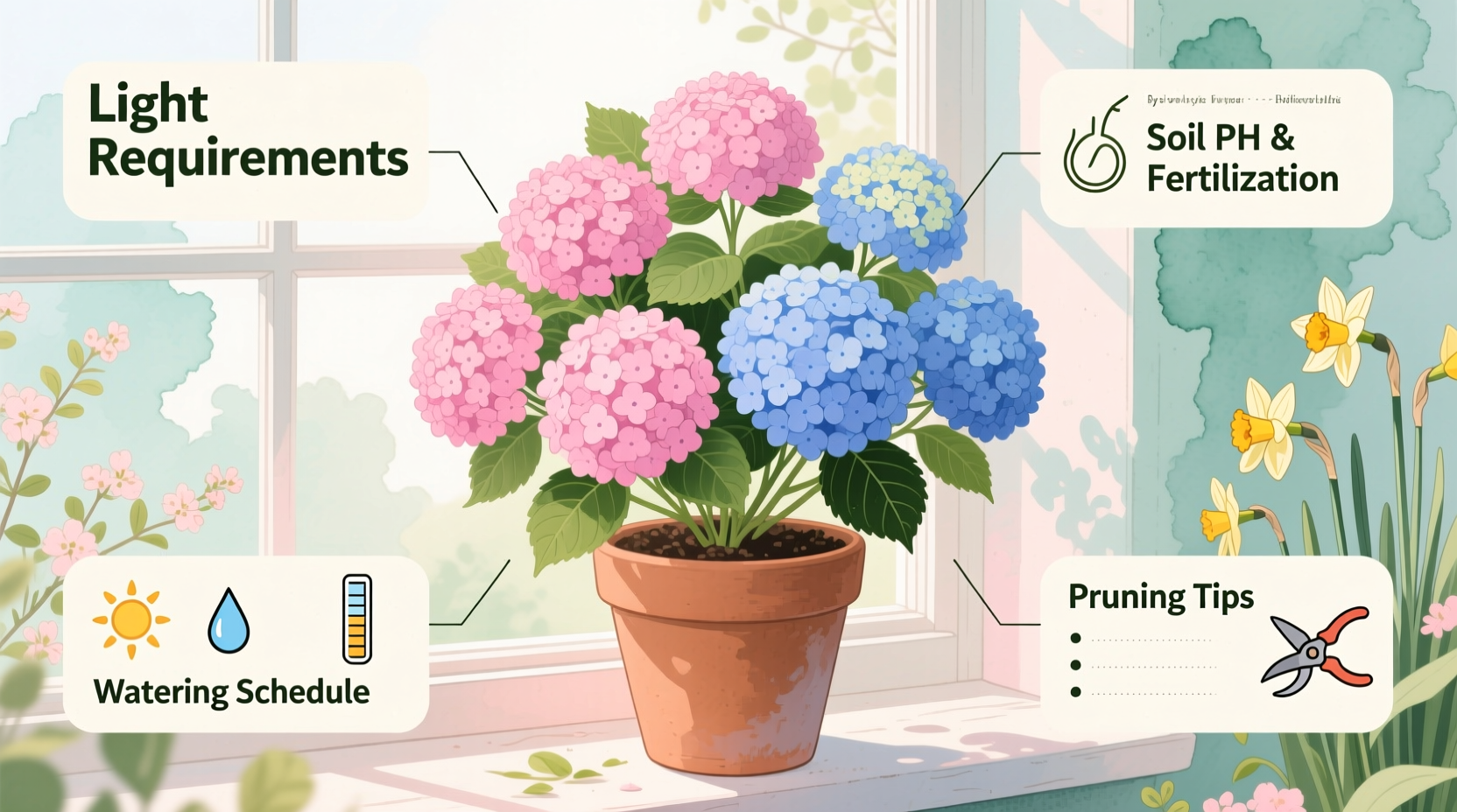 how to care for easter hydrangea