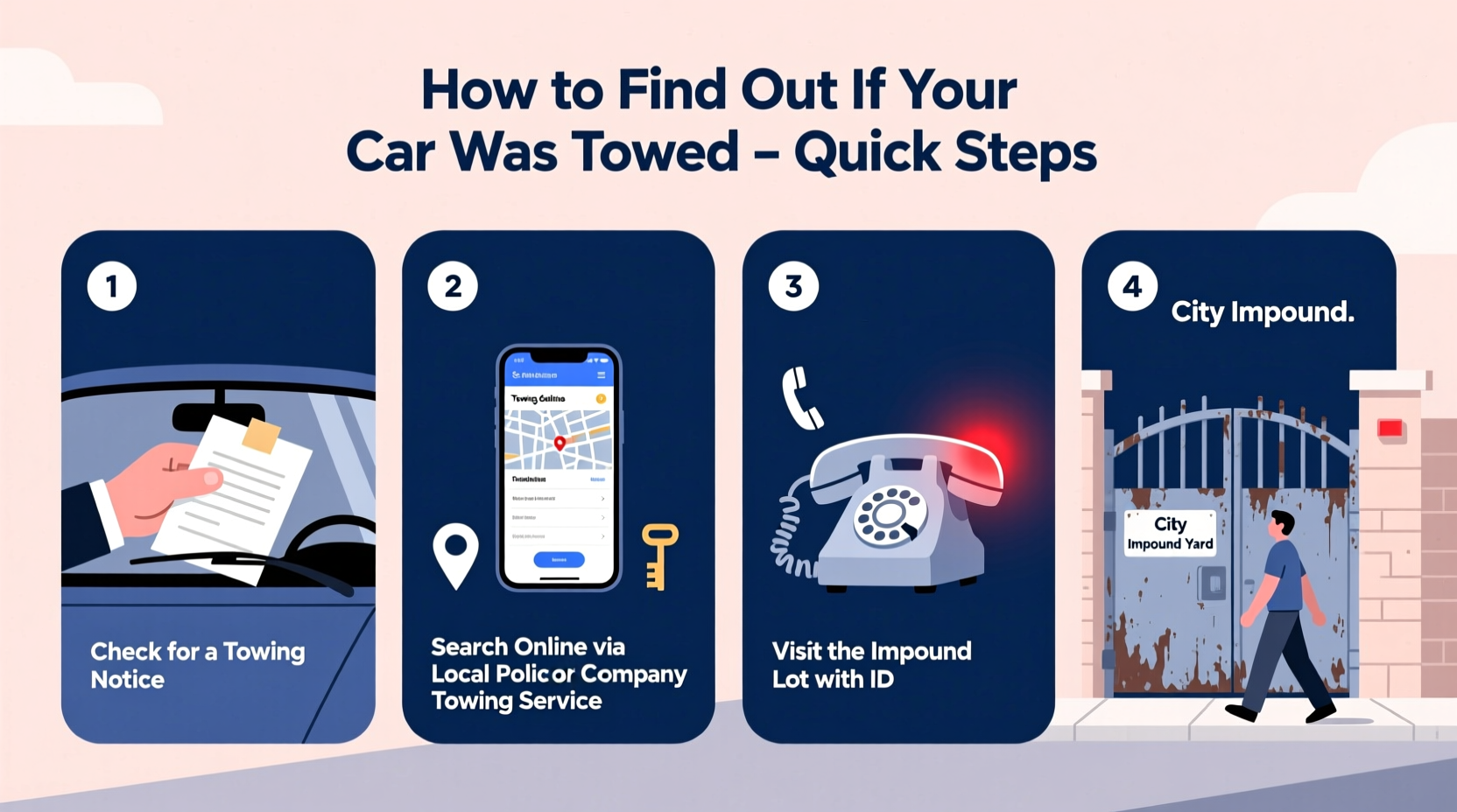 how can you find out if your car was towed