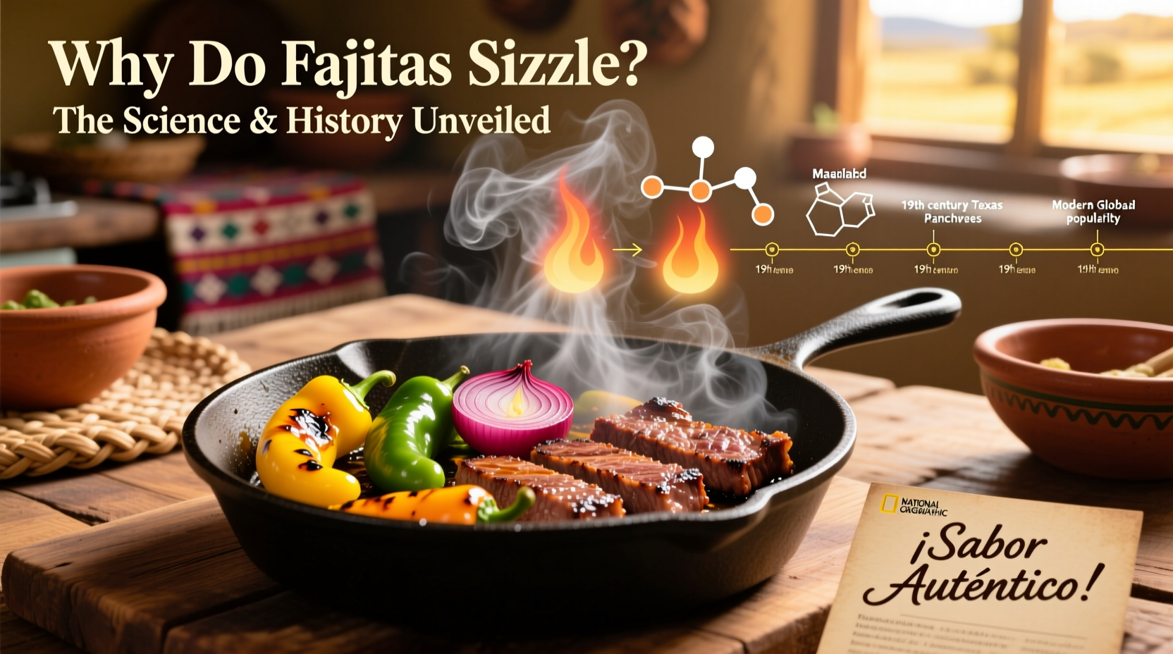 why do fajitas sizzle unveiling the science history